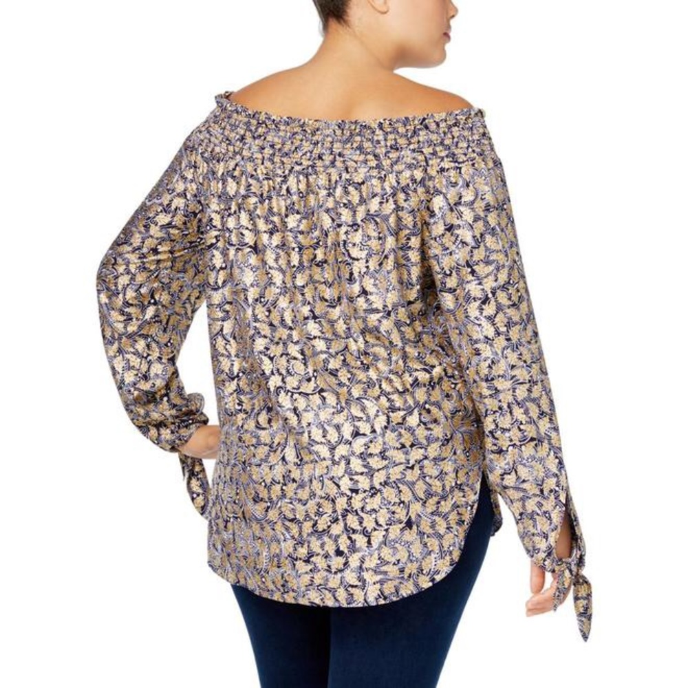 Michael Kors off shoulders metallic blouse